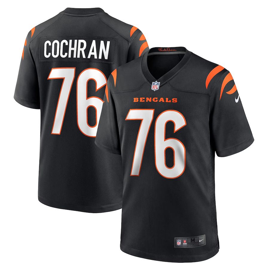 Men Cincinnati Bengals #76 Devin Cochran Nike Black Game Player NFL Jersey